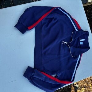 H&M Navy Blue Cropped Hoodie